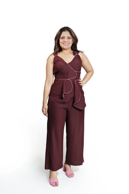 Plum Corduroy Co-ord Set