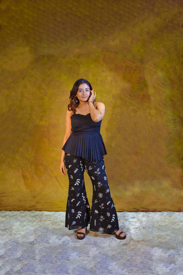 जashn Black embroidered cor-set