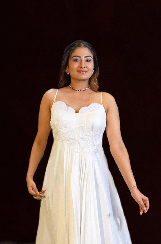 जashn White Corset dress