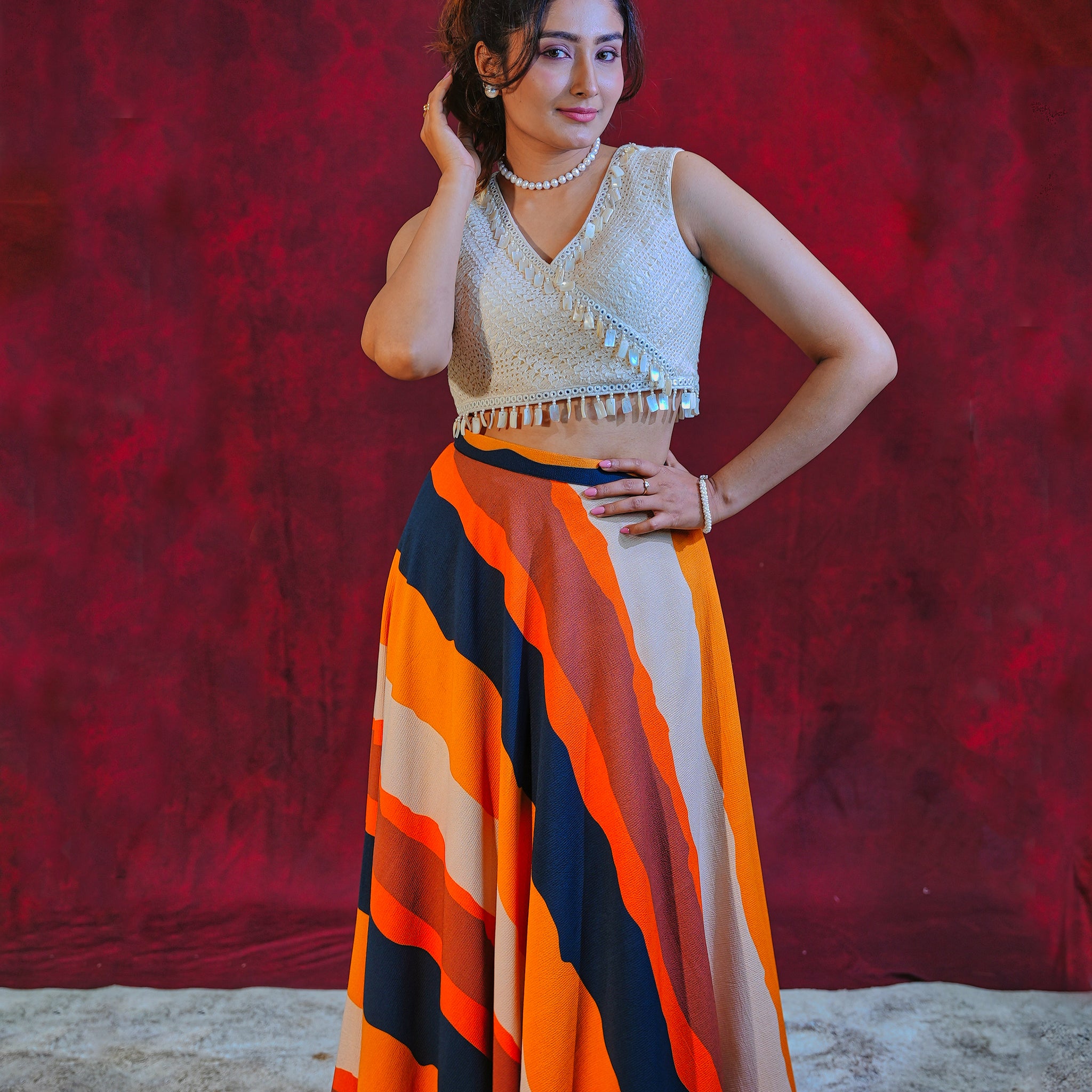 जashn Crusio top and skirt