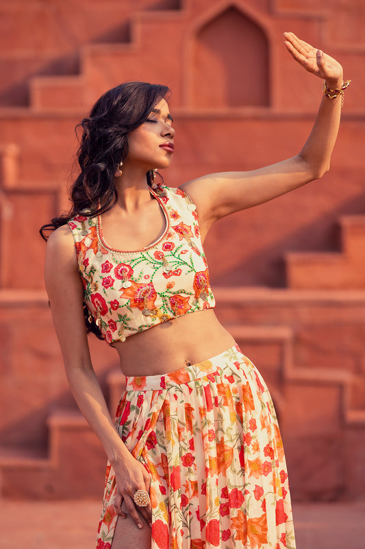 Tulip lehenga choli