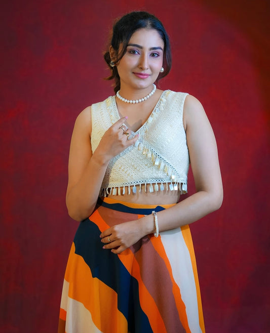 जashn Crusio top and skirt