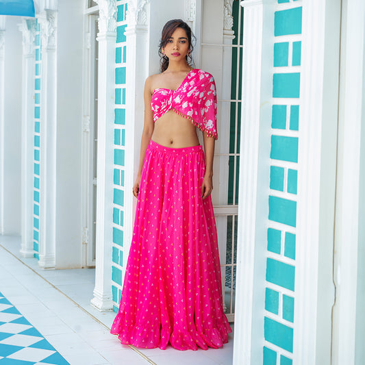 Gaura lehenga choli